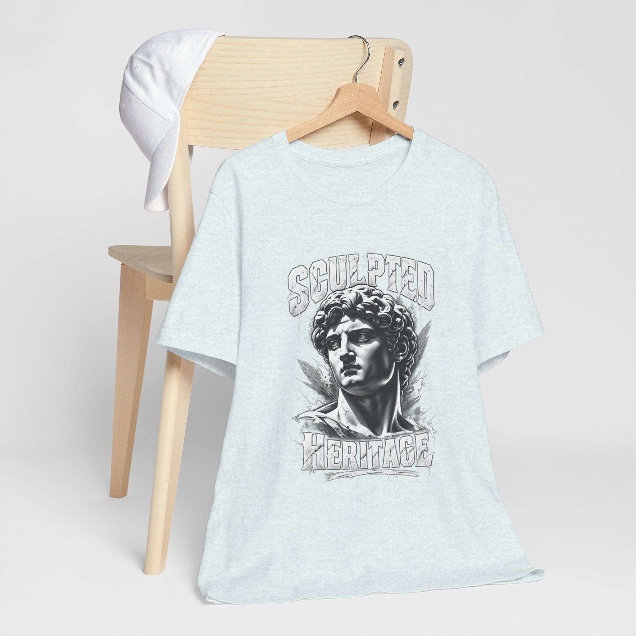 Sculpted Heritage Tee — David Statue Vintage Art Graphic Shirt
