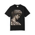 Classical Sculpture Profile T-Shirt — Vintage David Bust Graphic - Sculpted Heritage