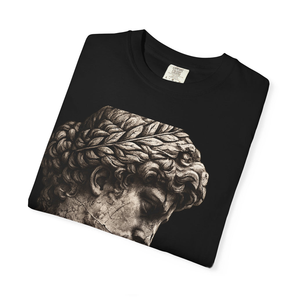Classical Sculpture Profile T-Shirt — Vintage David Bust Graphic - Sculpted Heritage