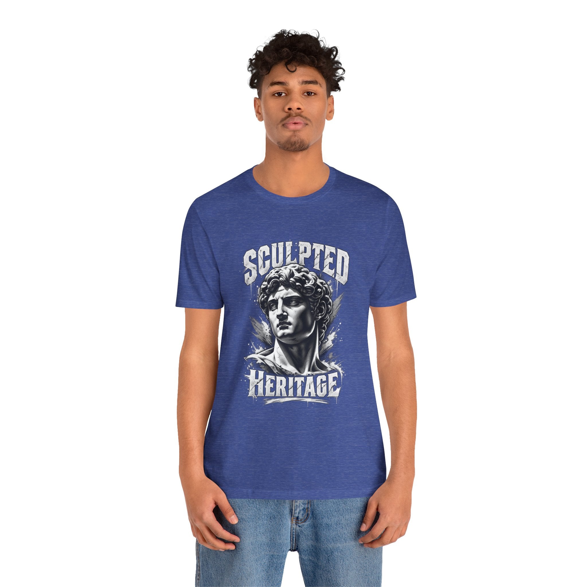 Sculpted Heritage Tee — David Statue Vintage Art Graphic Shirt