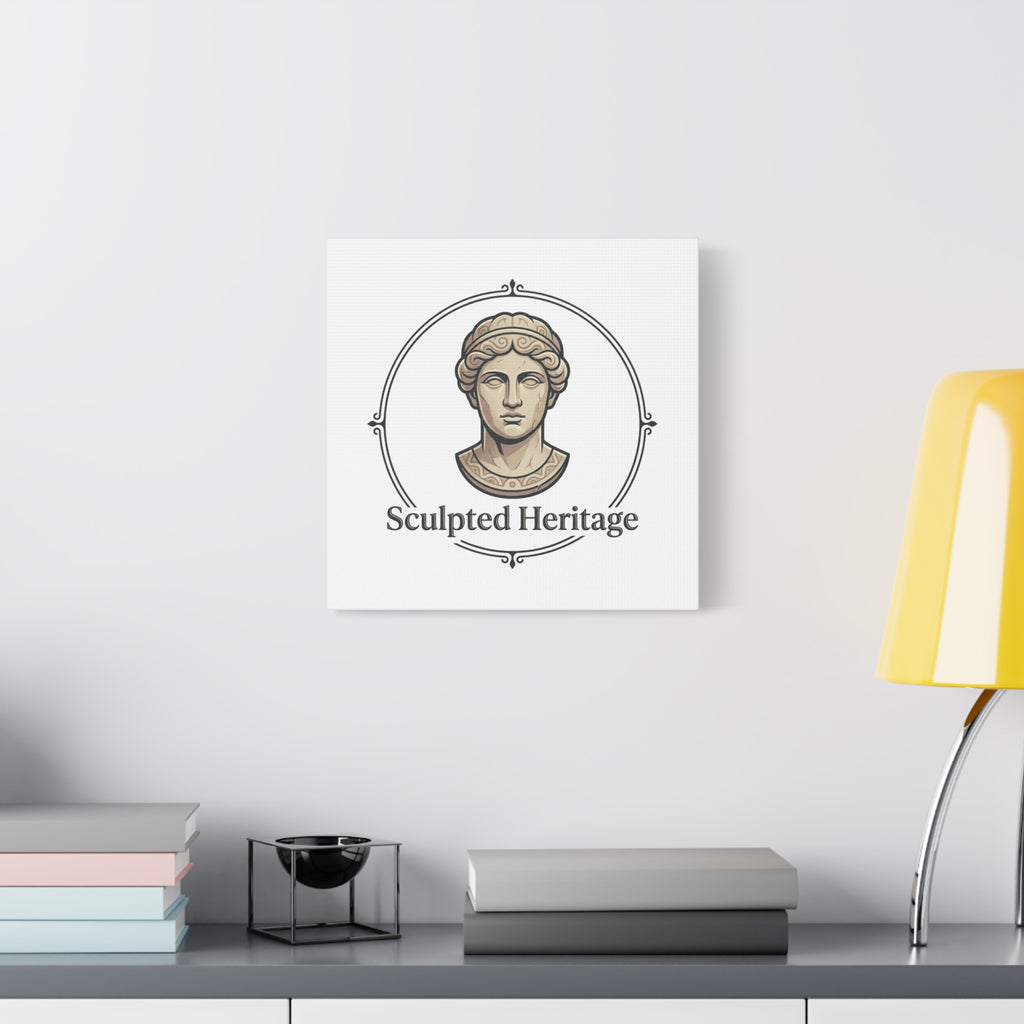 Sculpted Heritage Matte Canvas Print — Classical Bust Wall Art - Sculpted Heritage