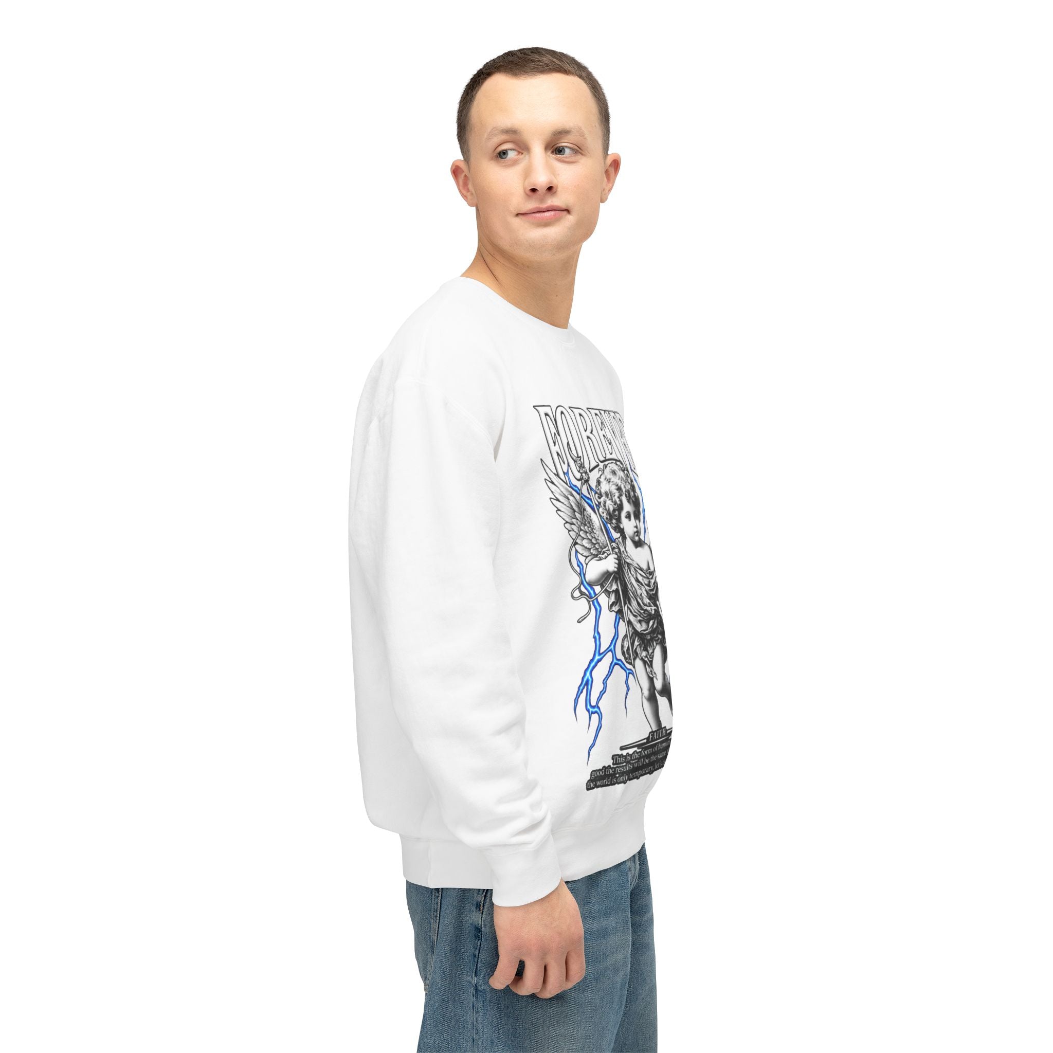 Sculpted Heritage Sweatshirt — Vintage Cherub Graphic - Sculpted Heritage