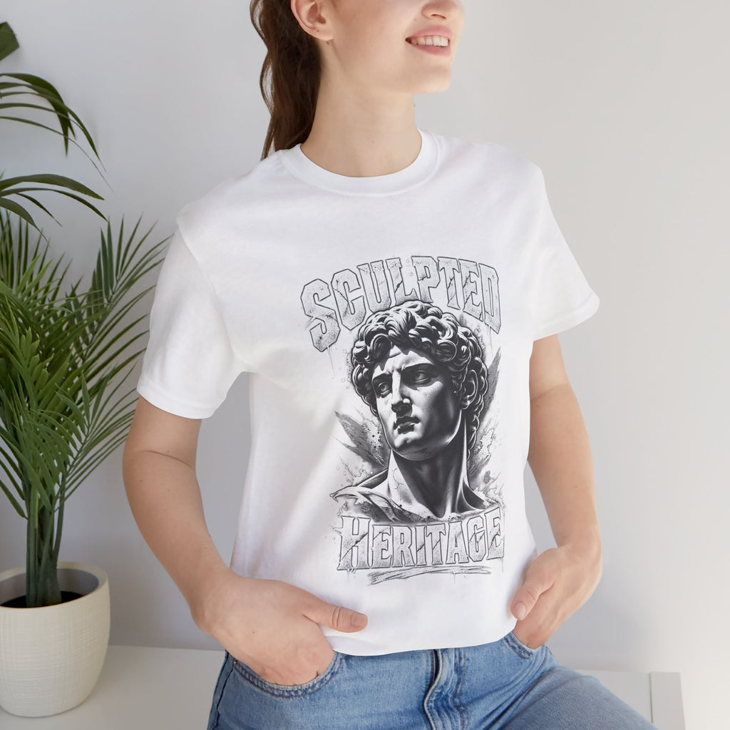 Sculpted Heritage Tee — David Statue Vintage Art Graphic Shirt