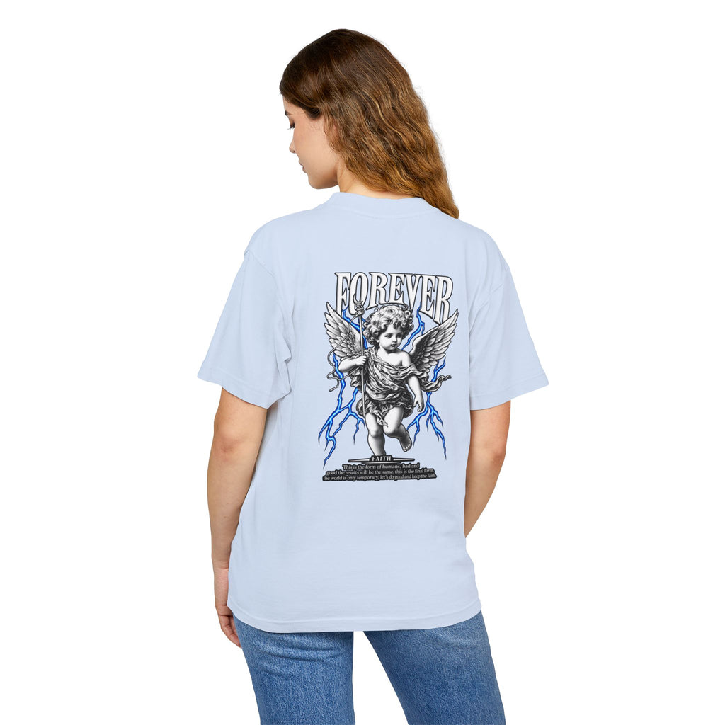 Sculpted Heritage — "FOREVER" Retro Cherub Streetwear T‑Shirt - Sculpted Heritage