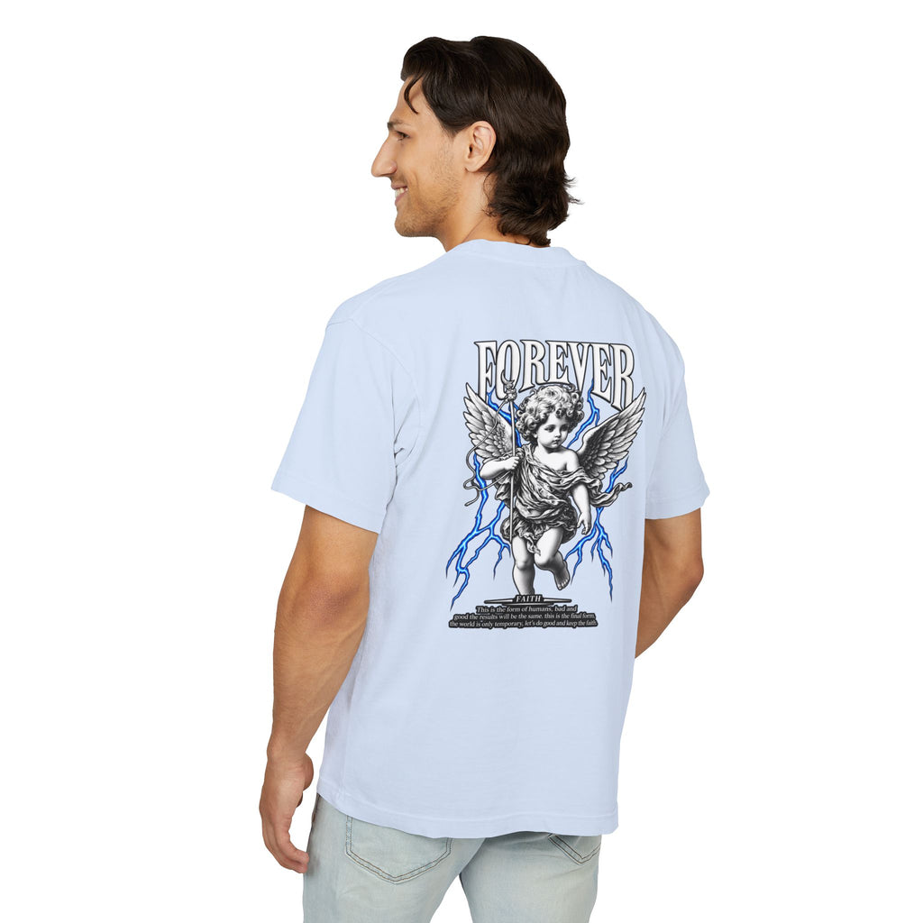 Sculpted Heritage — "FOREVER" Retro Cherub Streetwear T‑Shirt - Sculpted Heritage