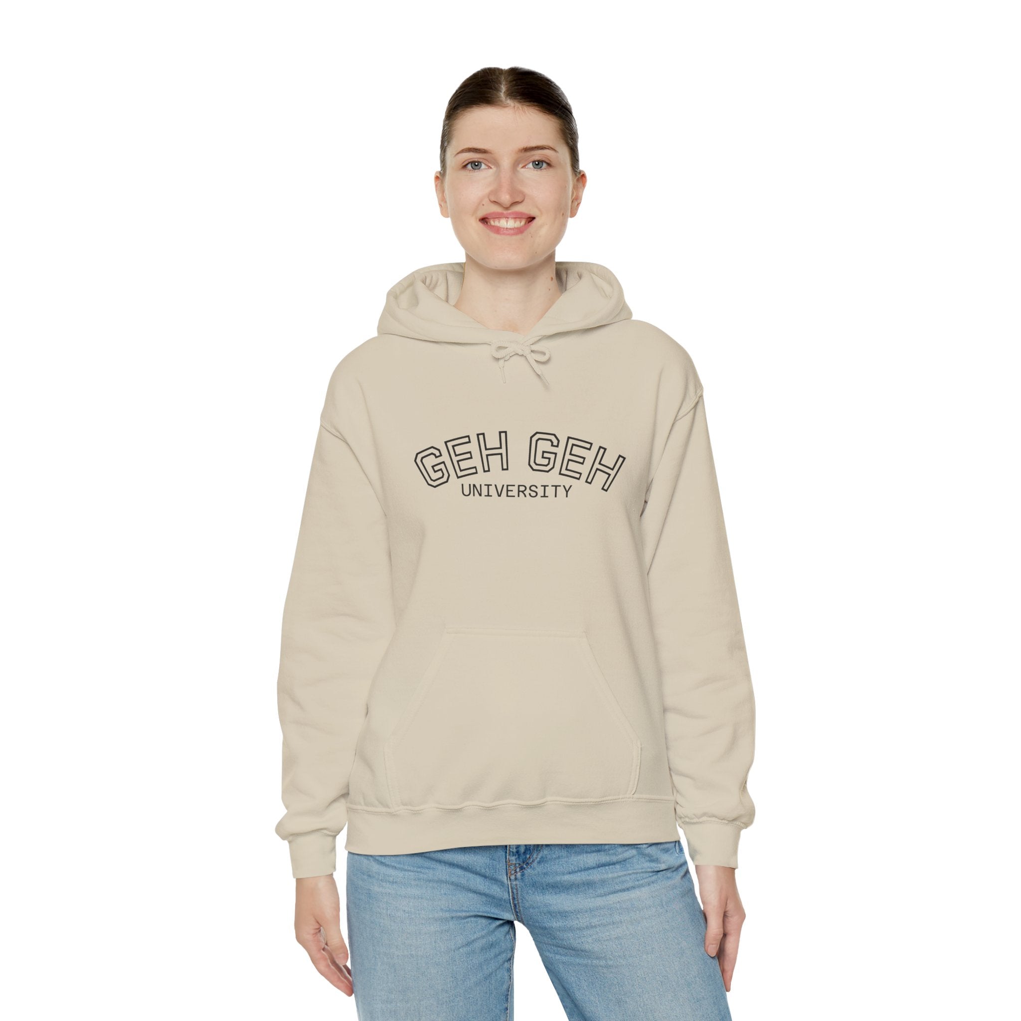 GHE-GHE University Hoodie — Minimal Collegiate Pullover - Sculpted Heritage