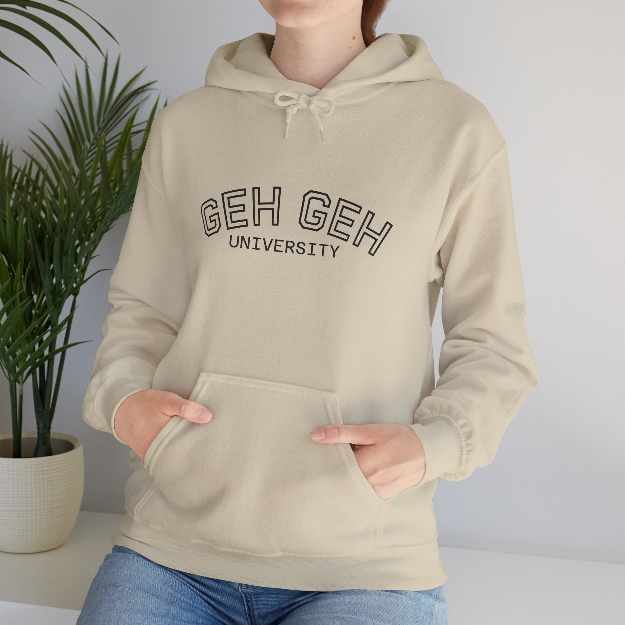 GHE-GHE University Hoodie — Minimal Collegiate Pullover - Sculpted Heritage