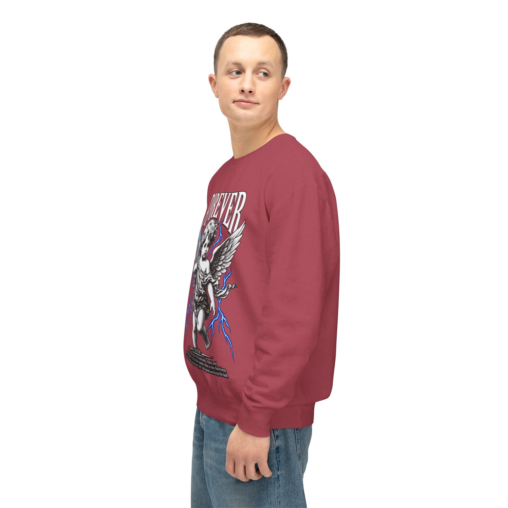 Sculpted Heritage Sweatshirt — Vintage Cherub Graphic - Sculpted Heritage