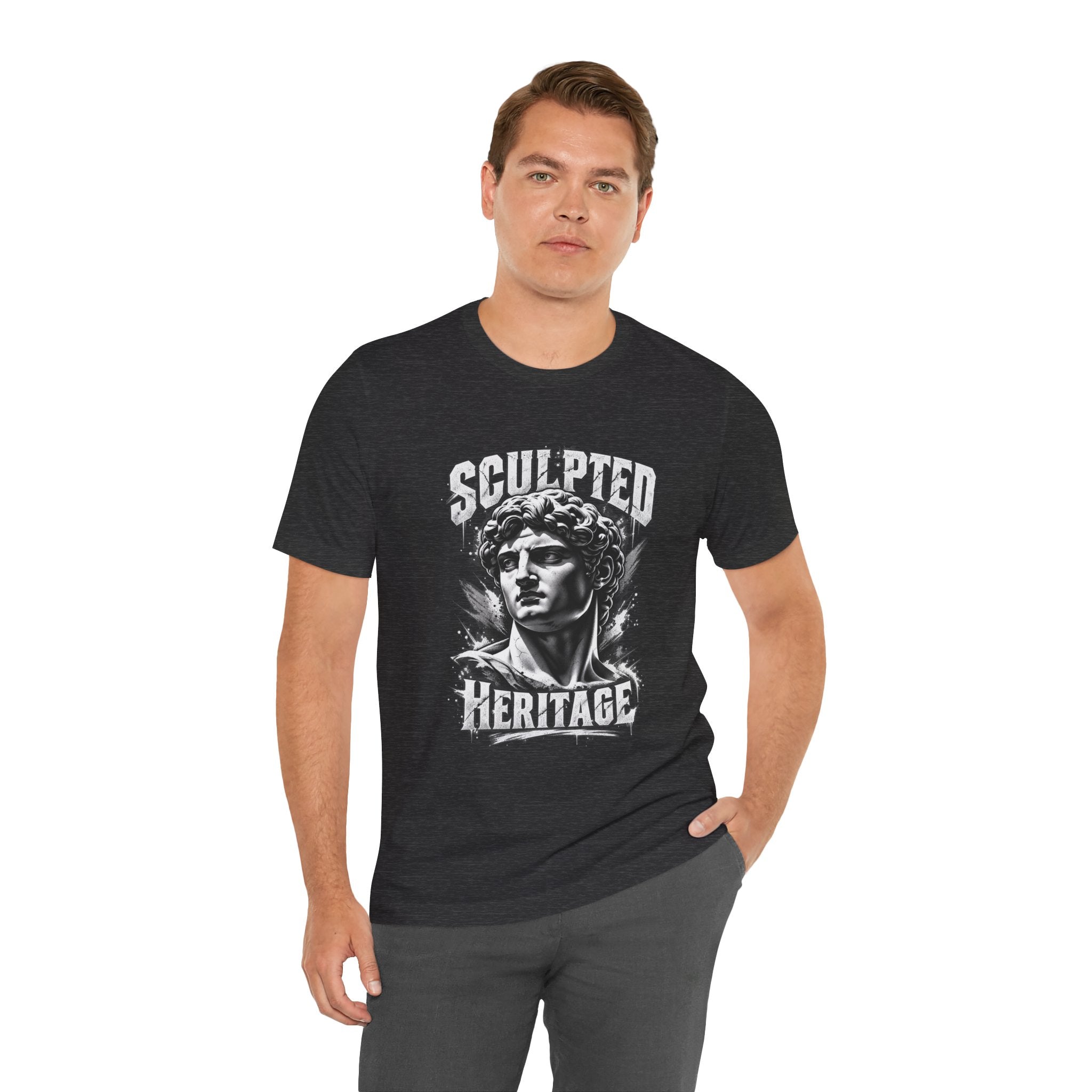 Sculpted Heritage Tee — David Statue Vintage Art Graphic Shirt