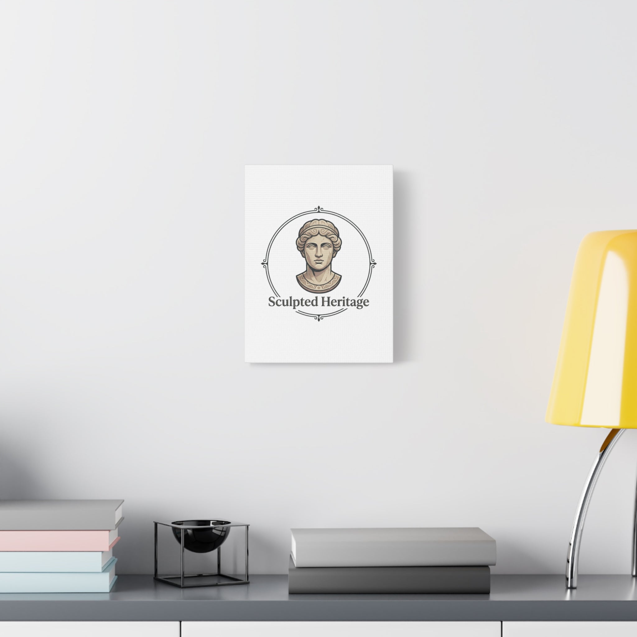 Sculpted Heritage Matte Canvas Print — Classical Bust Wall Art - Sculpted Heritage