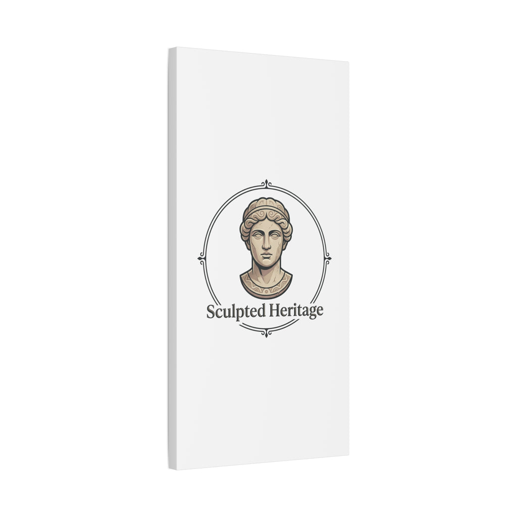 Sculpted Heritage Matte Canvas Print — Classical Bust Wall Art - Sculpted Heritage