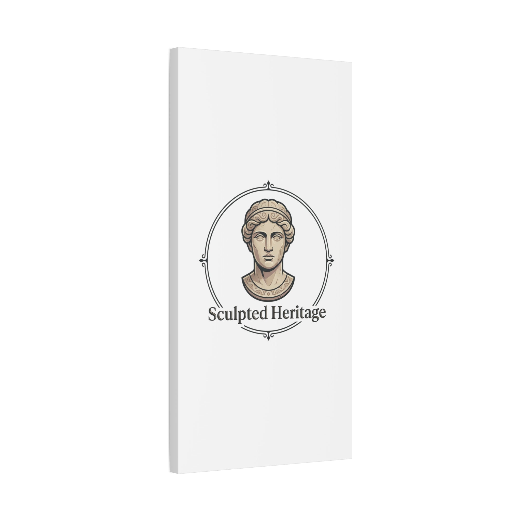 Sculpted Heritage Matte Canvas Print — Classical Bust Wall Art - Sculpted Heritage