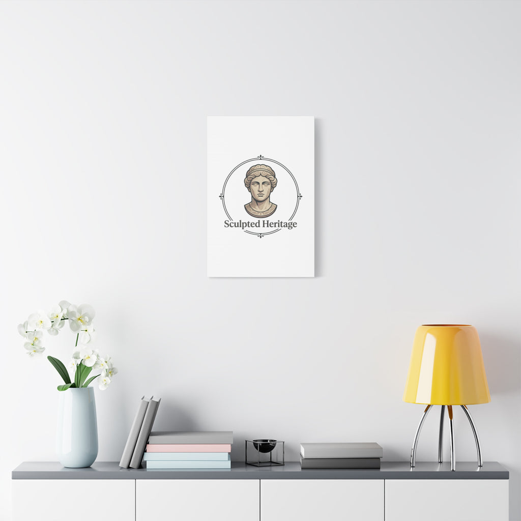 Sculpted Heritage Matte Canvas Print — Classical Bust Wall Art - Sculpted Heritage
