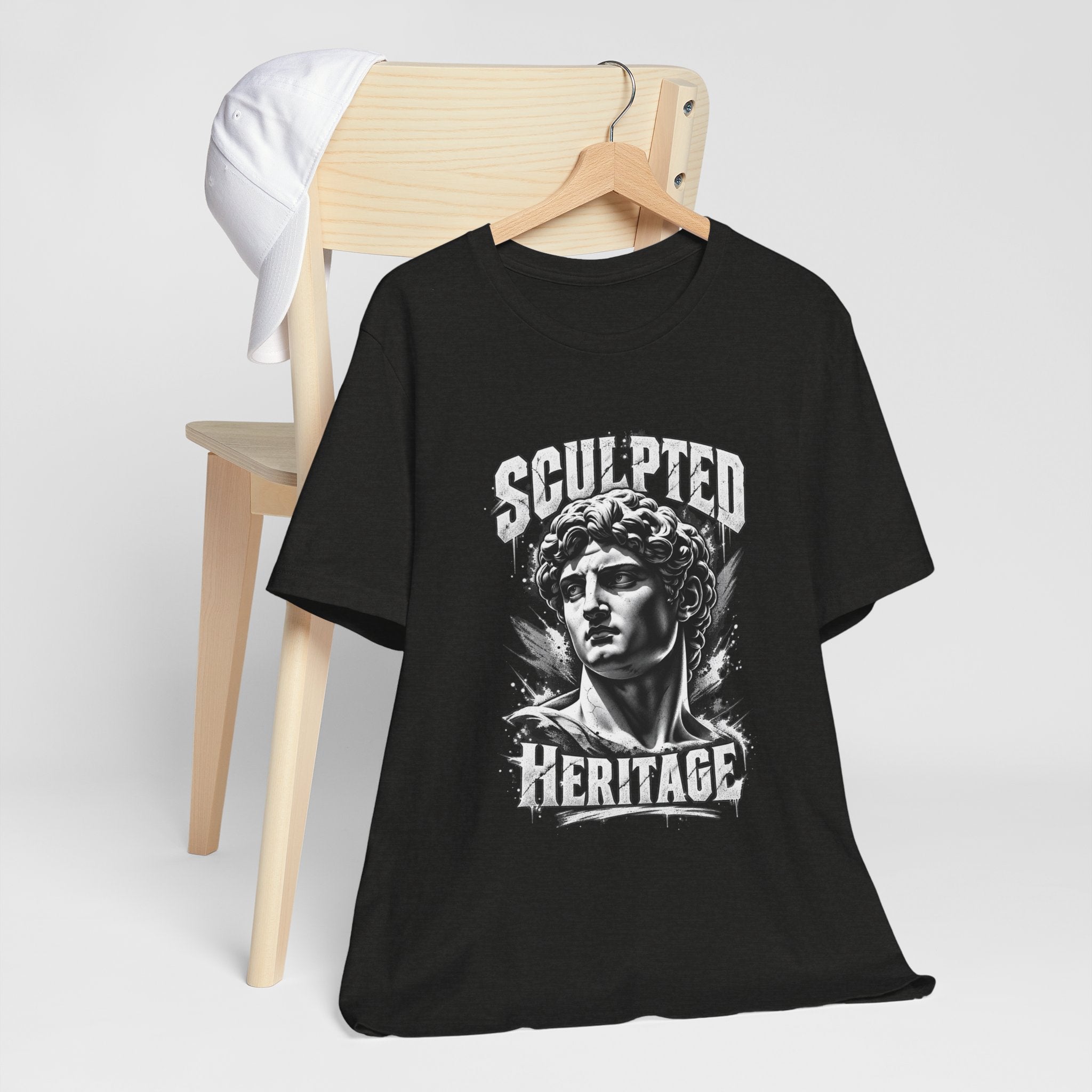 Sculpted Heritage Tee — David Statue Vintage Art Graphic Shirt