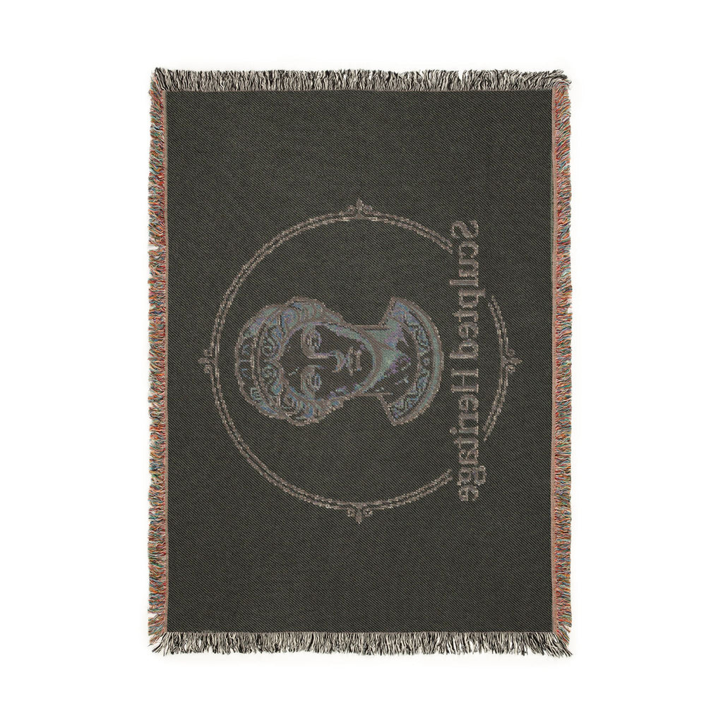 Sculpted Heritage Woven Blanket — Classical Bust Throw Blanket - Sculpted Heritage