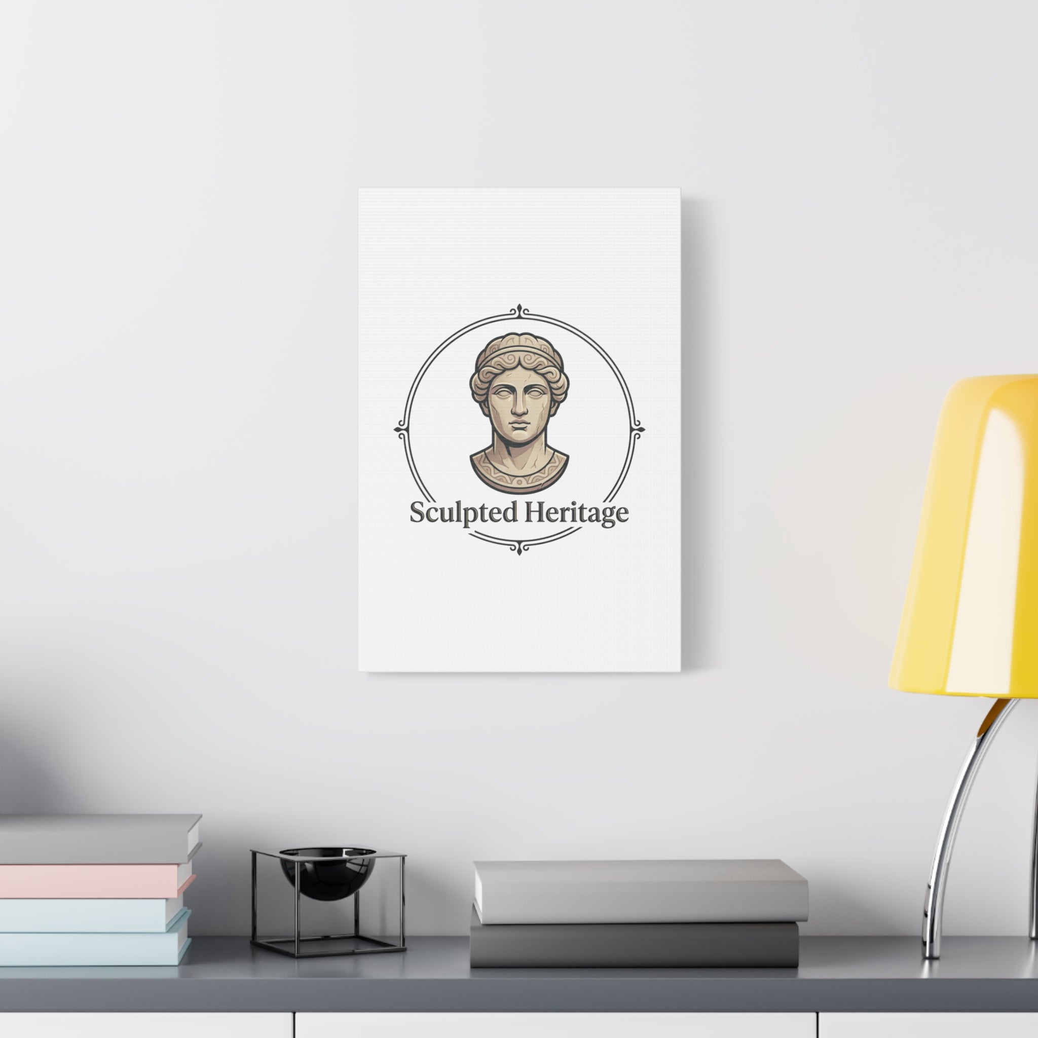 Sculpted Heritage Matte Canvas Print — Classical Bust Wall Art - Sculpted Heritage