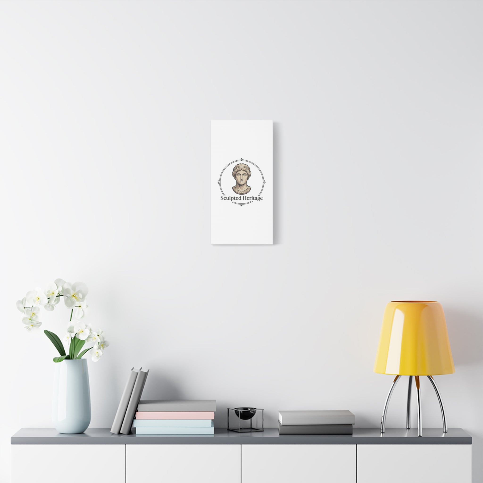 Sculpted Heritage Matte Canvas Print — Classical Bust Wall Art - Sculpted Heritage