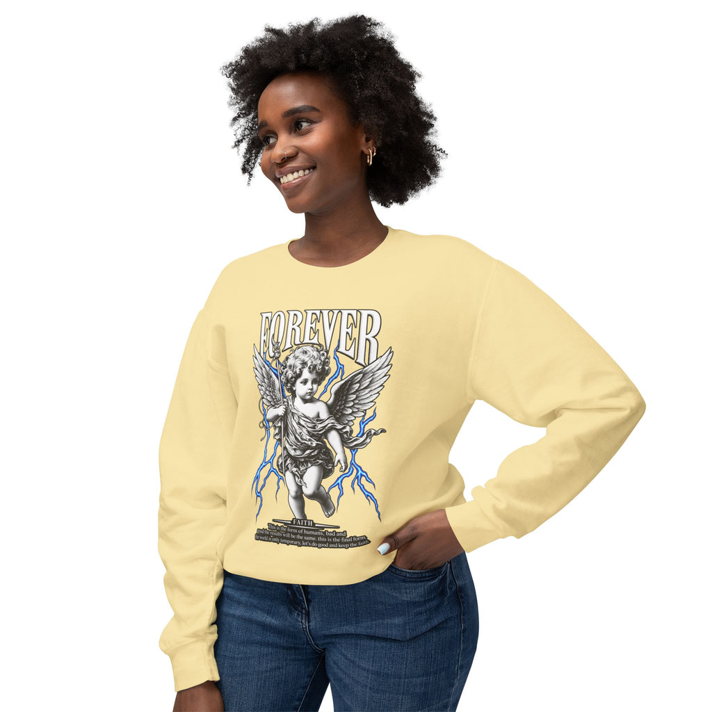 Sculpted Heritage Sweatshirt — Vintage Cherub Graphic - Sculpted Heritage