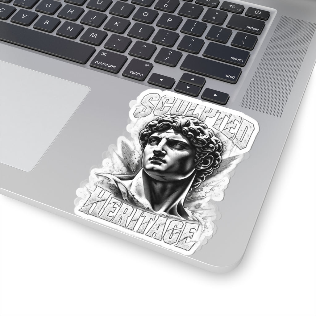 Sculpted Heritage Kiss-Cut Sticker — Classical David Bust Design