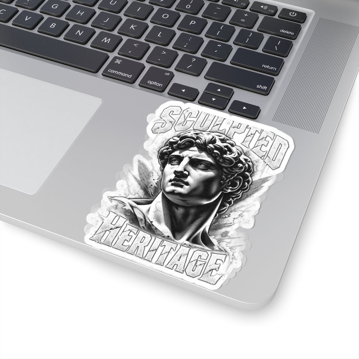 Sculpted Heritage Kiss-Cut Sticker — Classical David Bust Design
