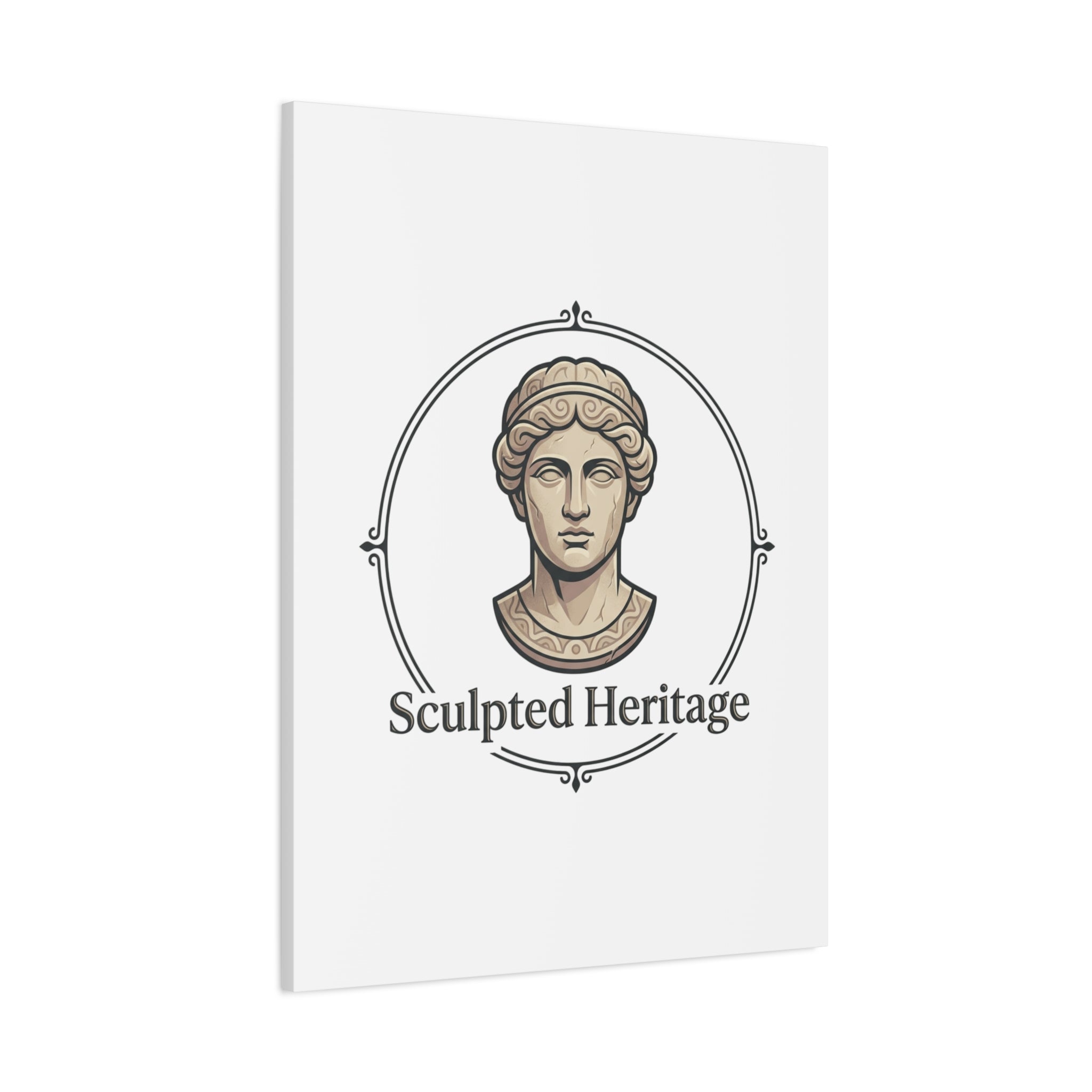 Sculpted Heritage Matte Canvas Print — Classical Bust Wall Art - Sculpted Heritage