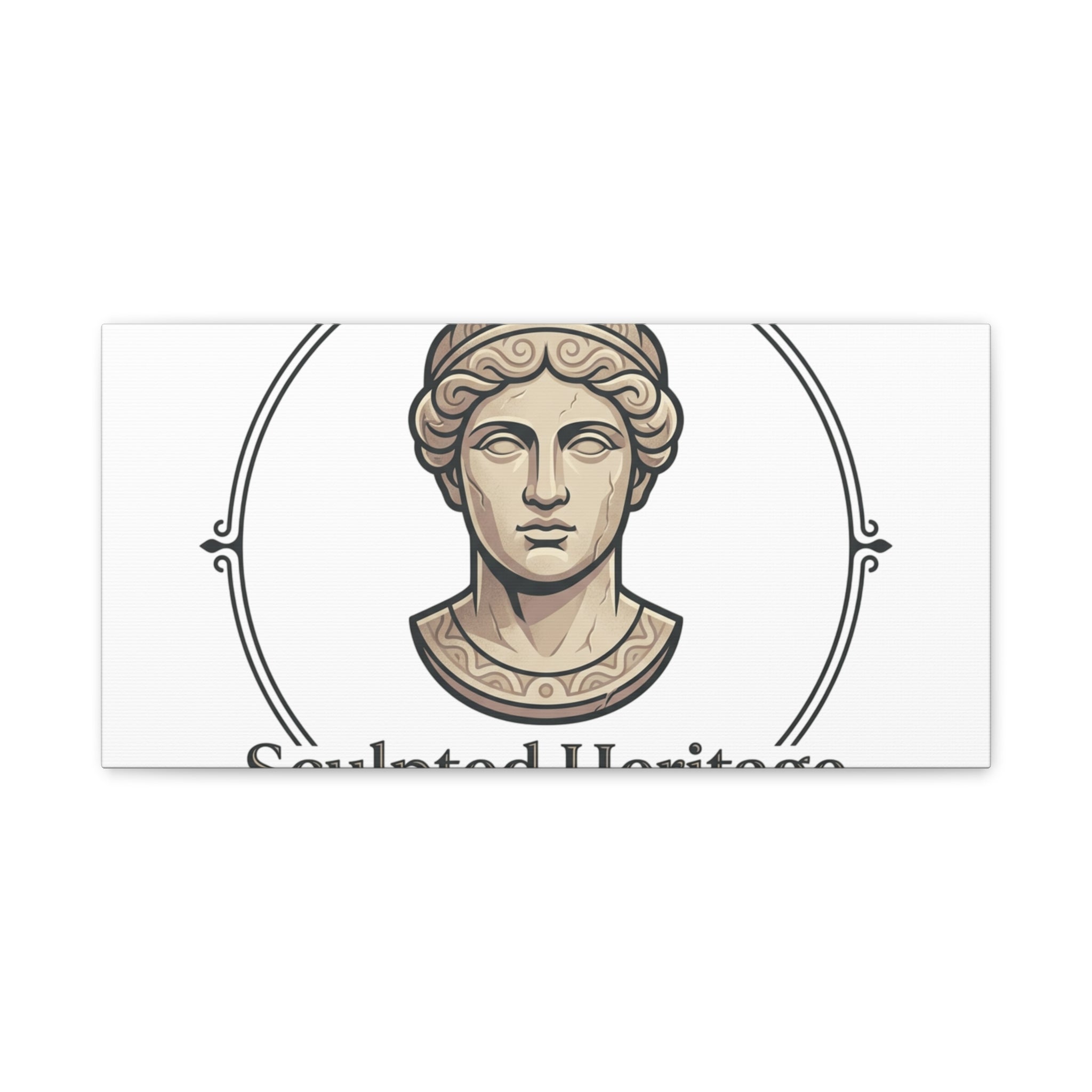 Sculpted Heritage Matte Canvas Print — Classical Bust Wall Art - Sculpted Heritage