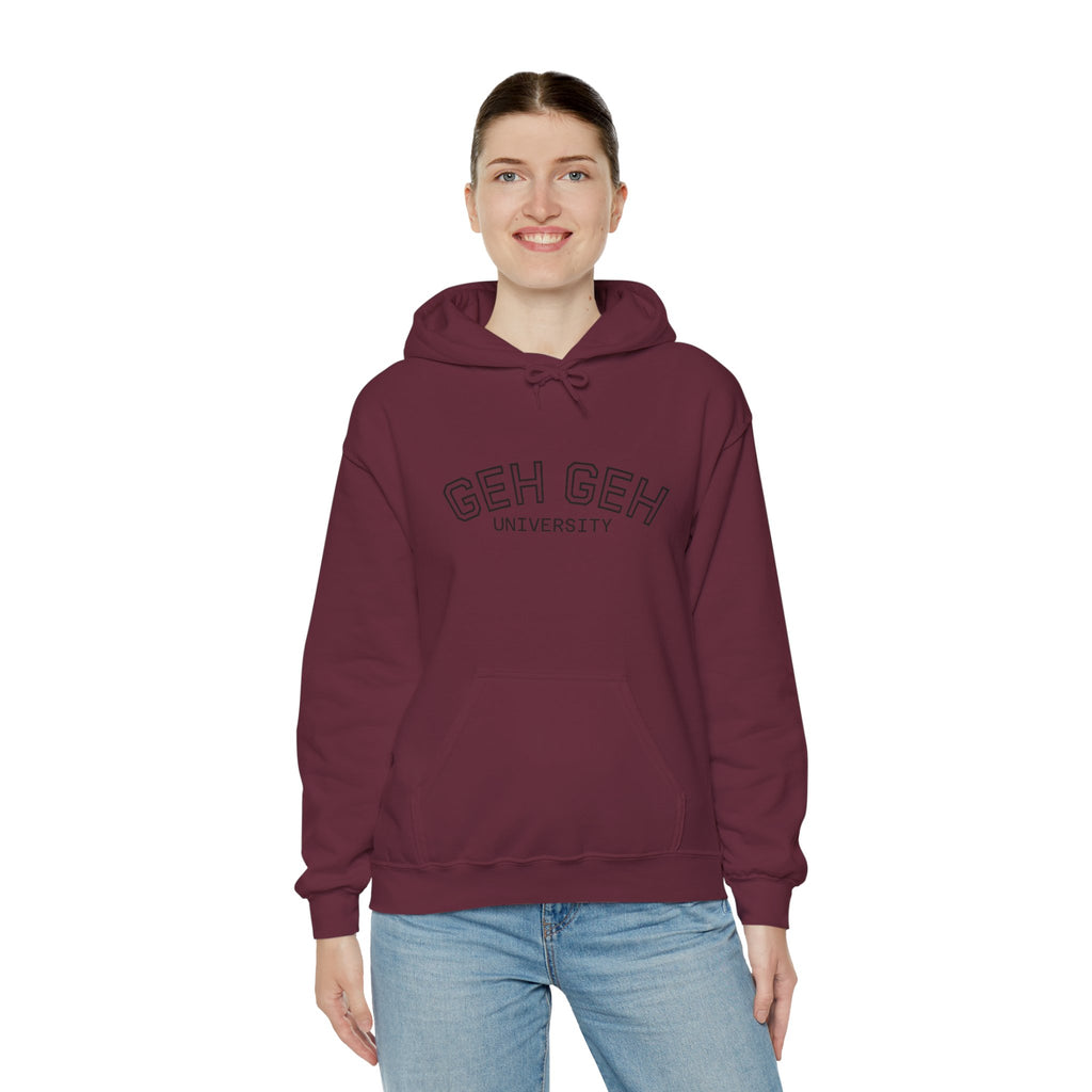 GHE-GHE University Hoodie — Minimal Collegiate Pullover - Sculpted Heritage