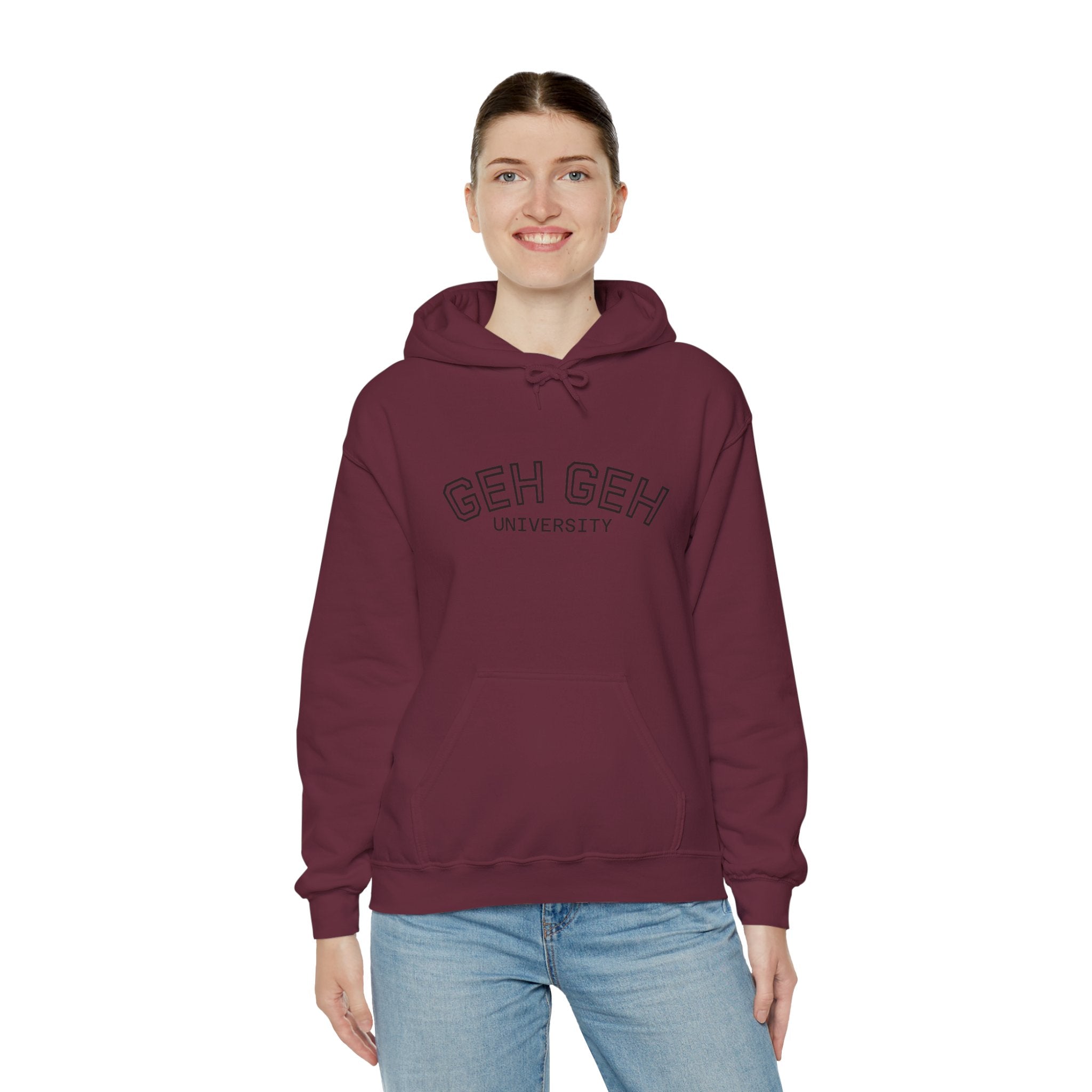 GHE-GHE University Hoodie — Minimal Collegiate Pullover - Sculpted Heritage