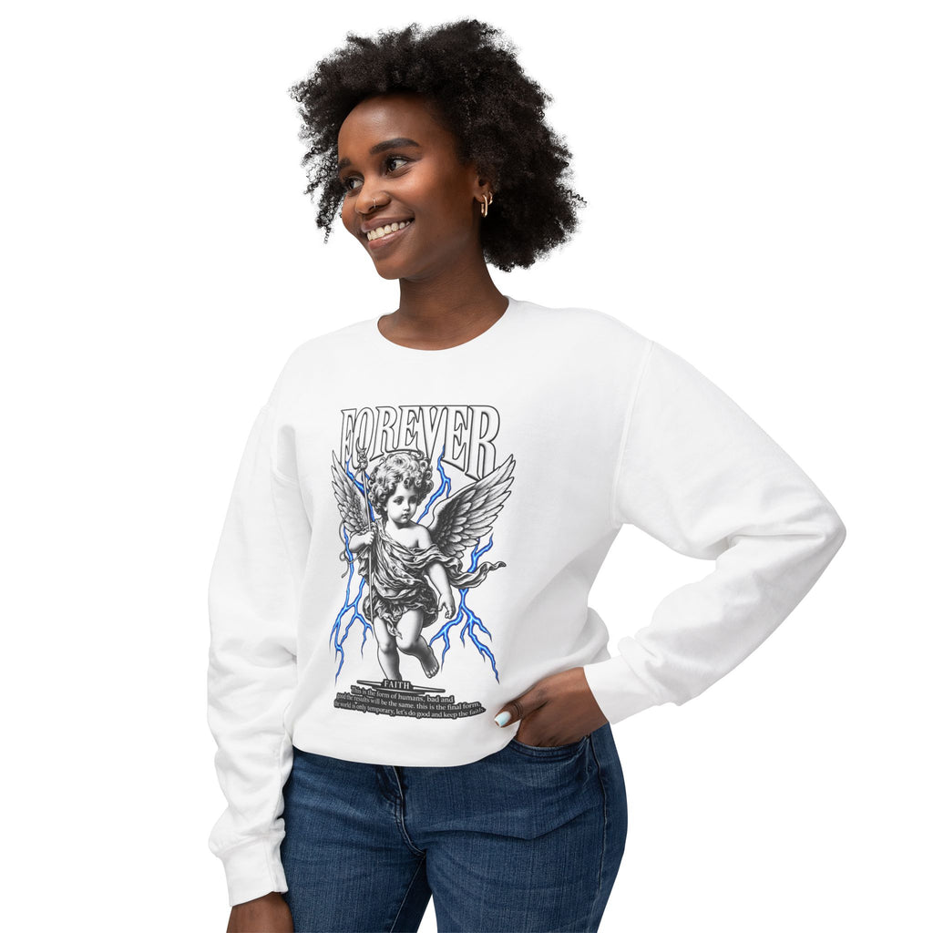 Sculpted Heritage Sweatshirt — Vintage Cherub Graphic - Sculpted Heritage