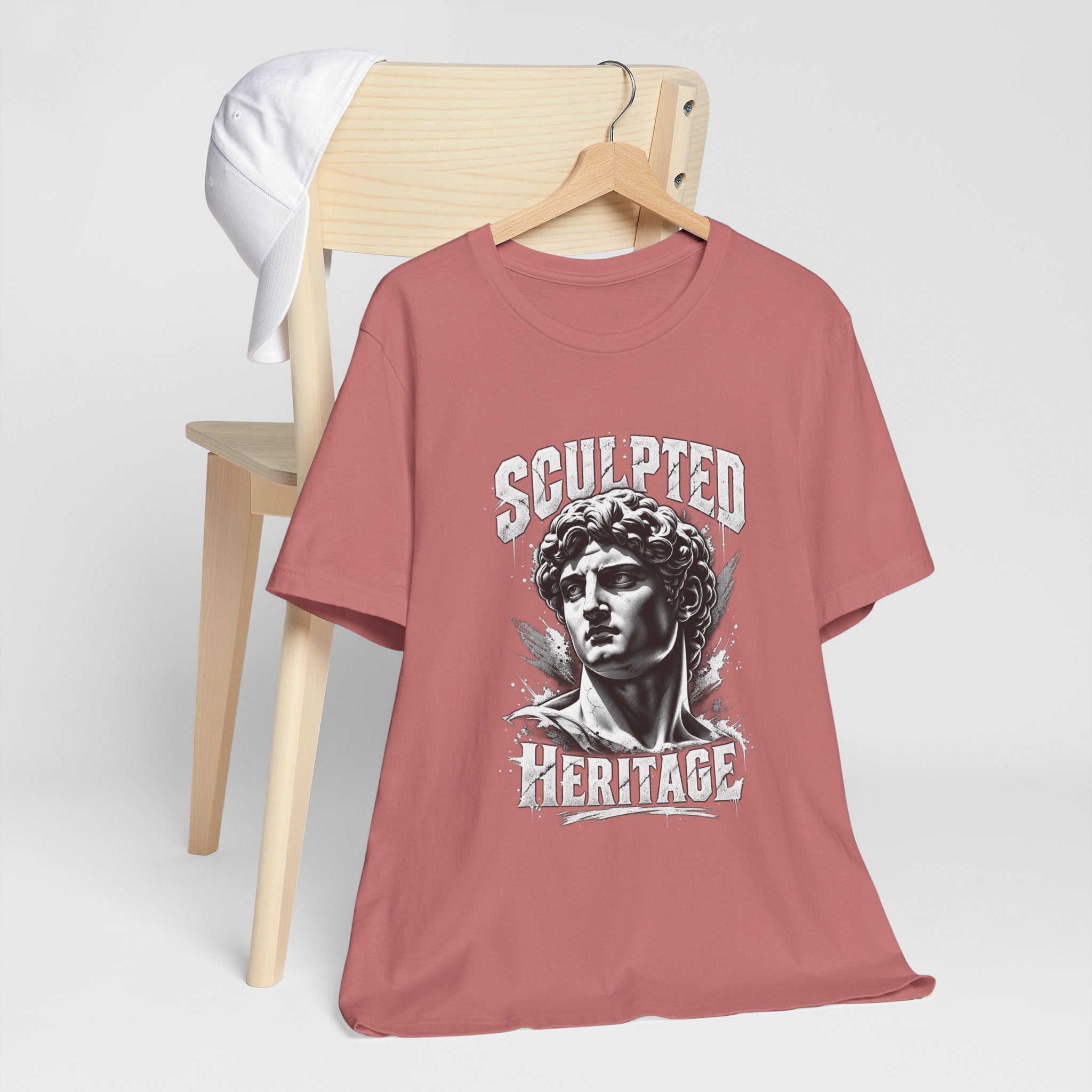 Sculpted Heritage Tee — David Statue Vintage Art Graphic Shirt