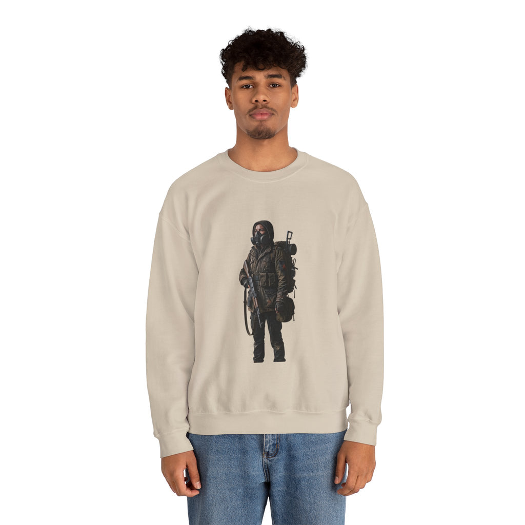 Post-ApocalypticSculpted Heritage Sweatshirt — Ranger Figure Graphic - Sculpted Heritage