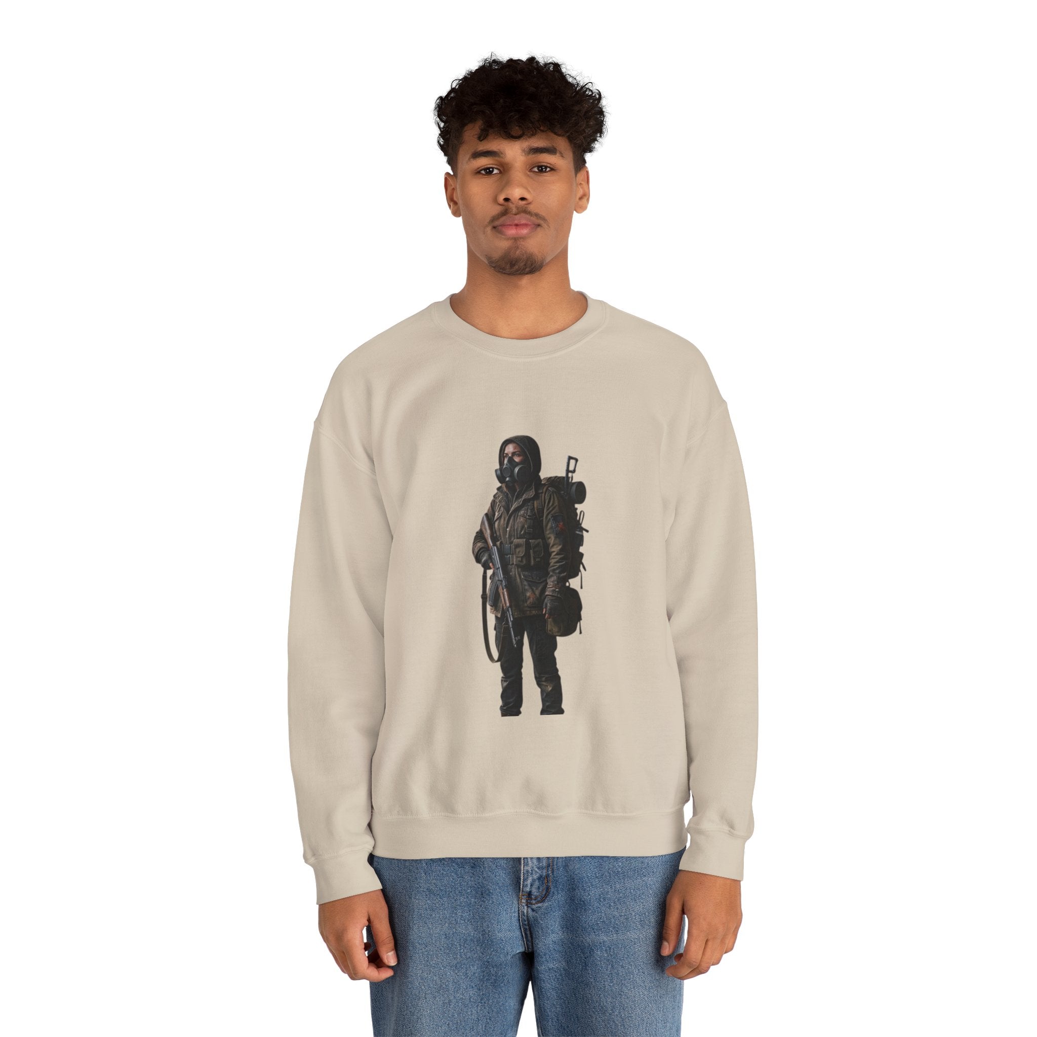 Post-ApocalypticSculpted Heritage Sweatshirt — Ranger Figure Graphic - Sculpted Heritage
