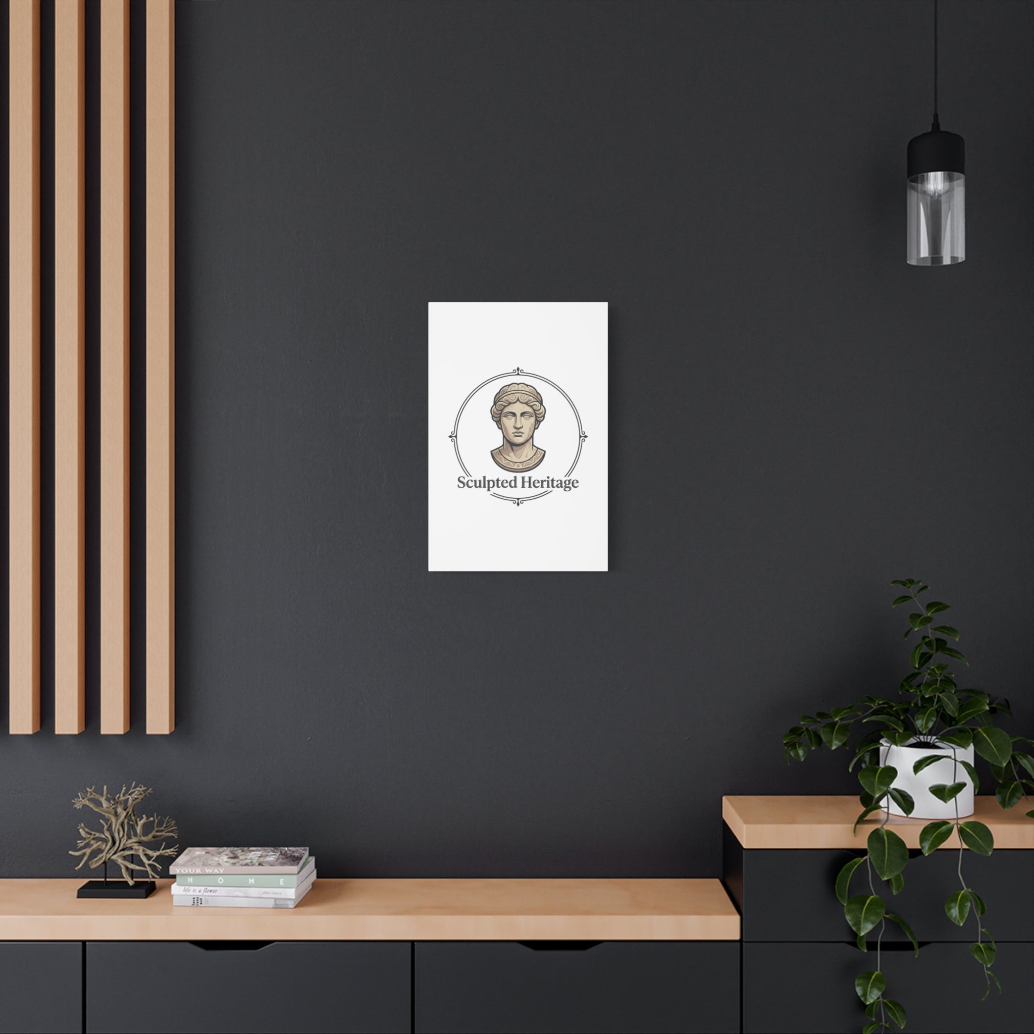 Sculpted Heritage Matte Canvas Print — Classical Bust Wall Art - Sculpted Heritage