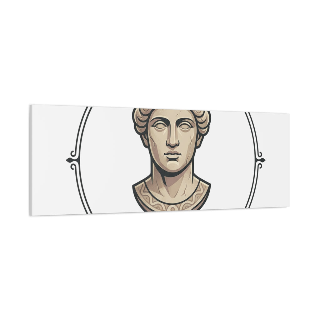 Sculpted Heritage Matte Canvas Print — Classical Bust Wall Art - Sculpted Heritage