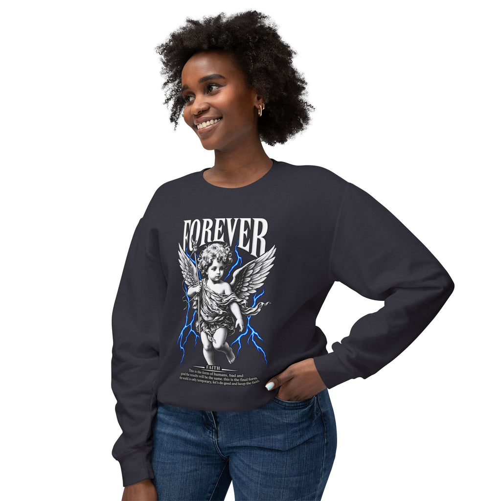 Sculpted Heritage Sweatshirt — Vintage Cherub Graphic - Sculpted Heritage