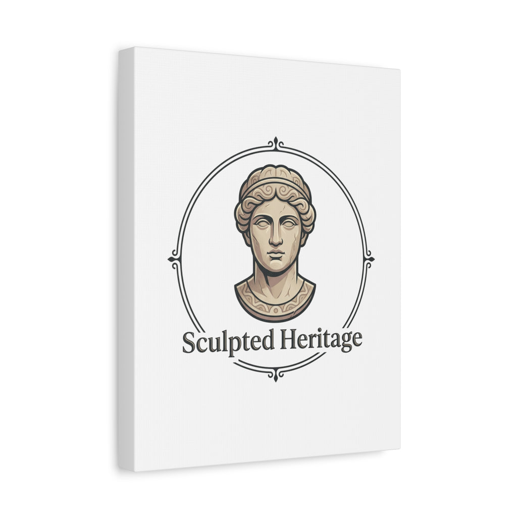Sculpted Heritage Matte Canvas Print — Classical Bust Wall Art - Sculpted Heritage