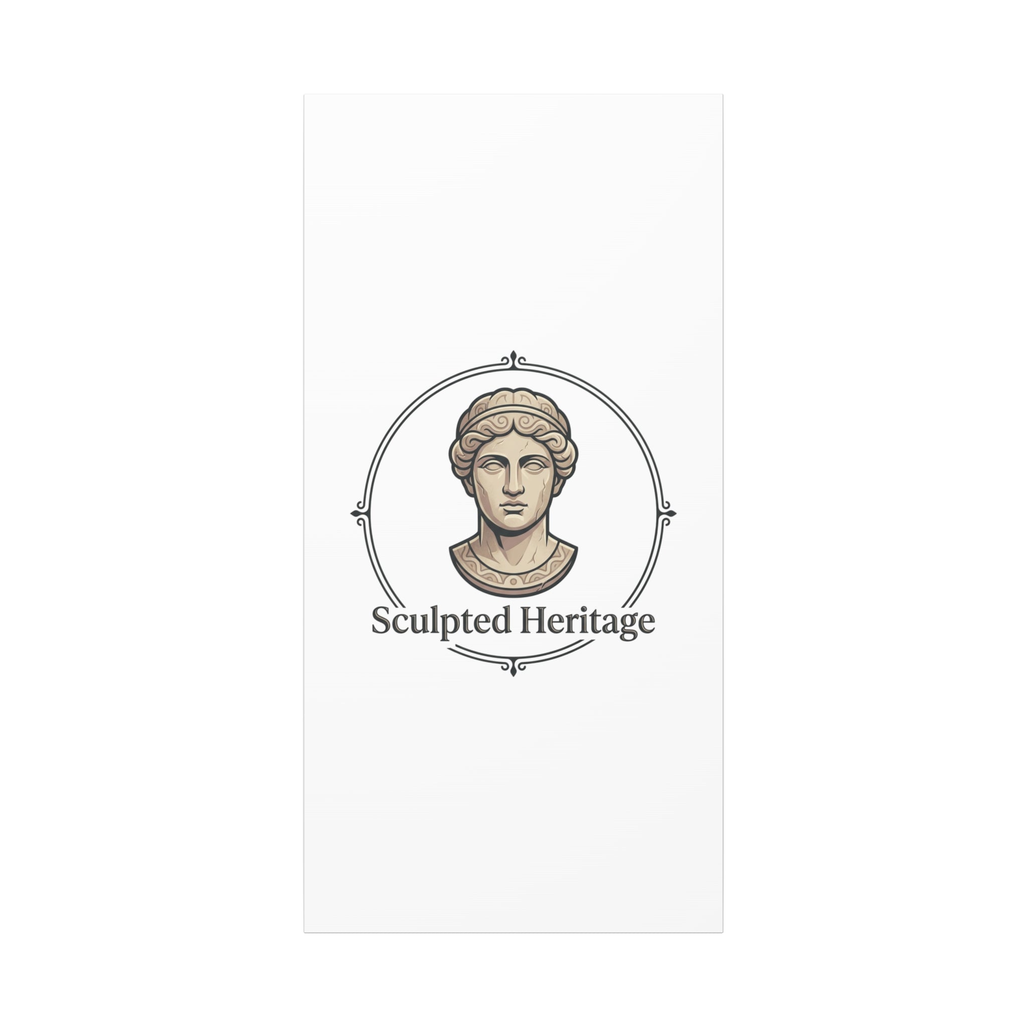 Sculpted Heritage Matte Canvas Print — Classical Bust Wall Art - Sculpted Heritage