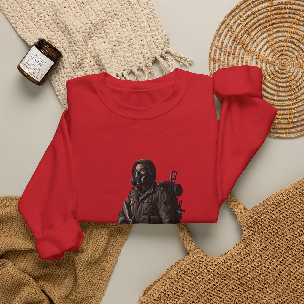 Post-ApocalypticSculpted Heritage Sweatshirt — Ranger Figure Graphic - Sculpted Heritage