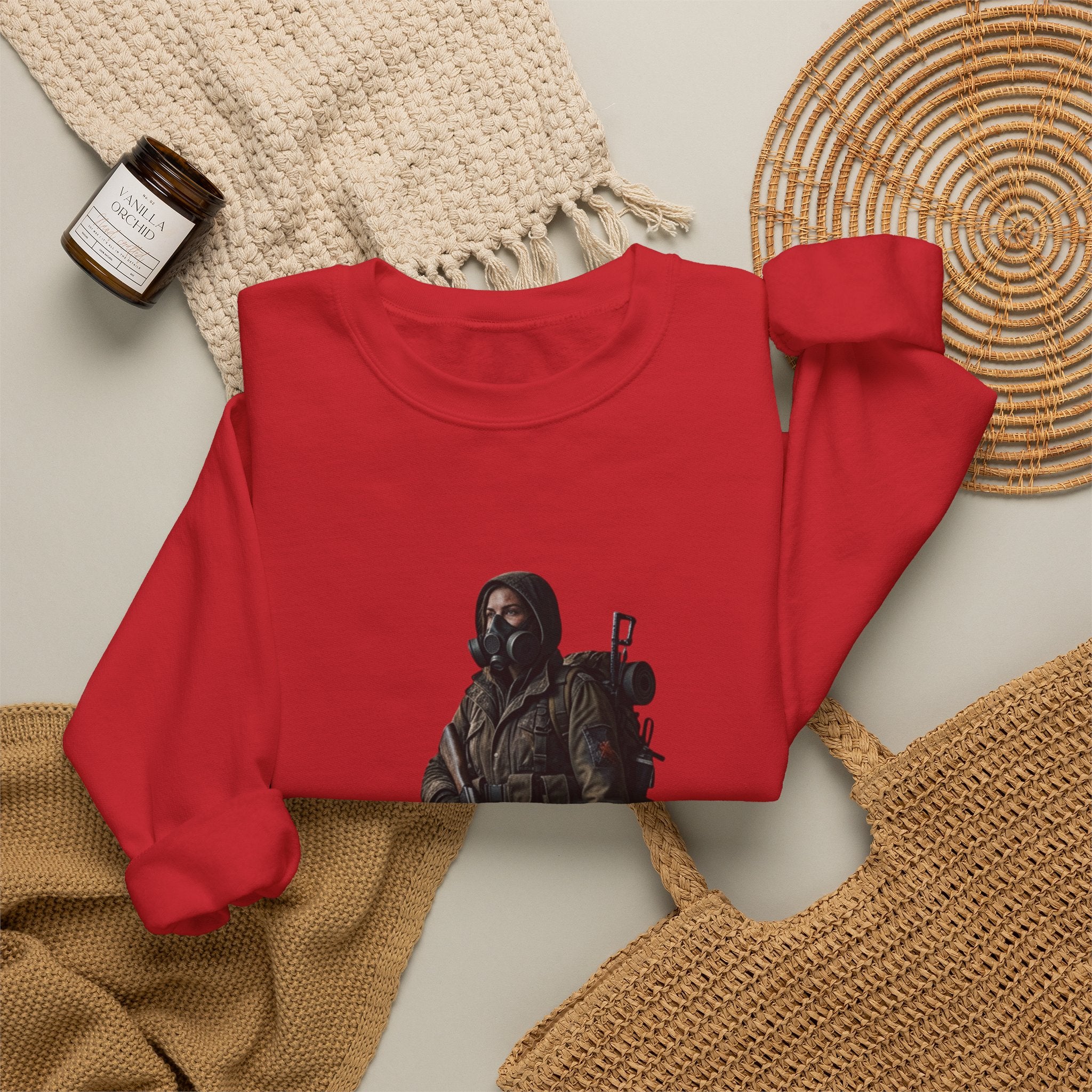 Post-ApocalypticSculpted Heritage Sweatshirt — Ranger Figure Graphic - Sculpted Heritage