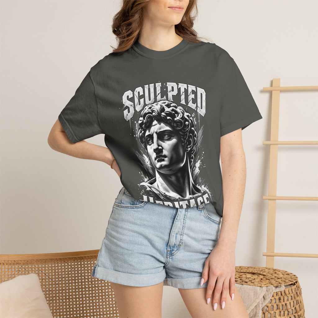 Sculpted Heritage T-Shirt — Vintage Statue Graphic Tee