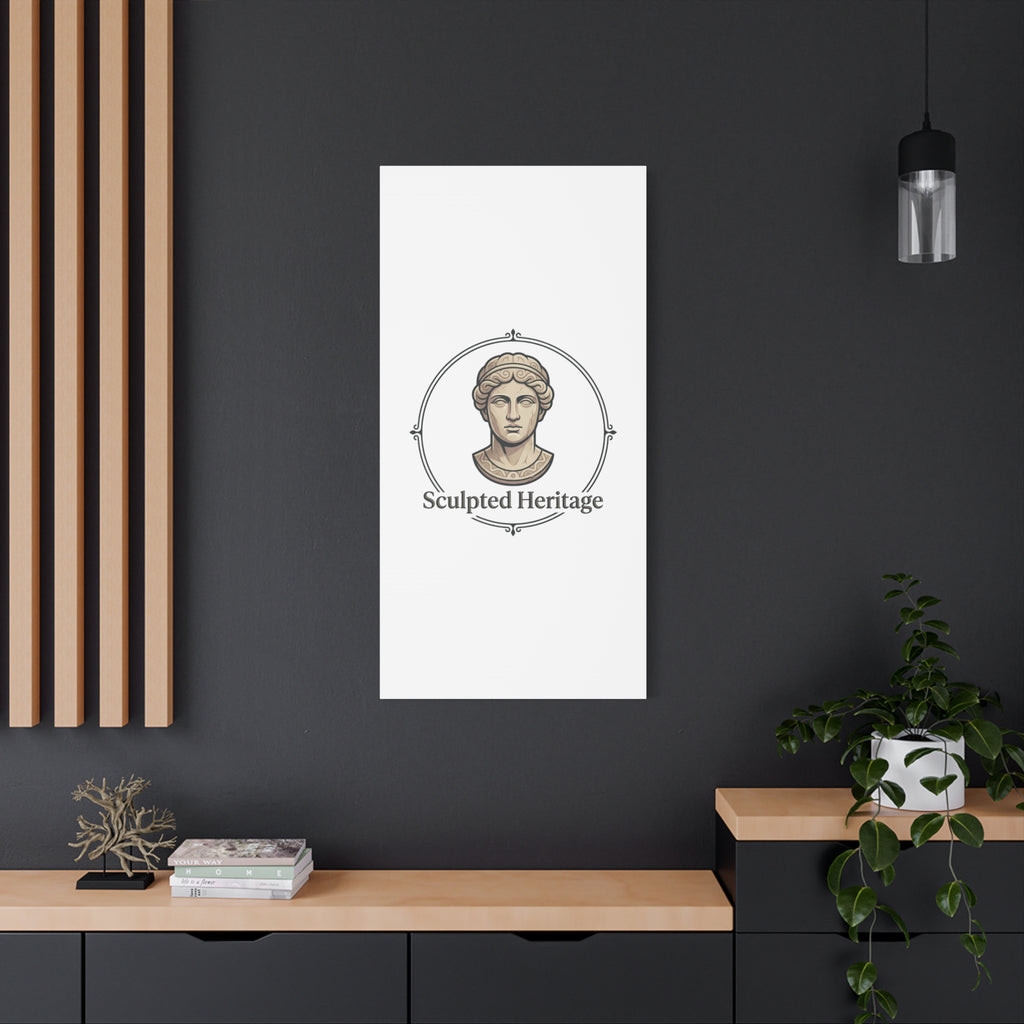Sculpted Heritage Matte Canvas Print — Classical Bust Wall Art - Sculpted Heritage