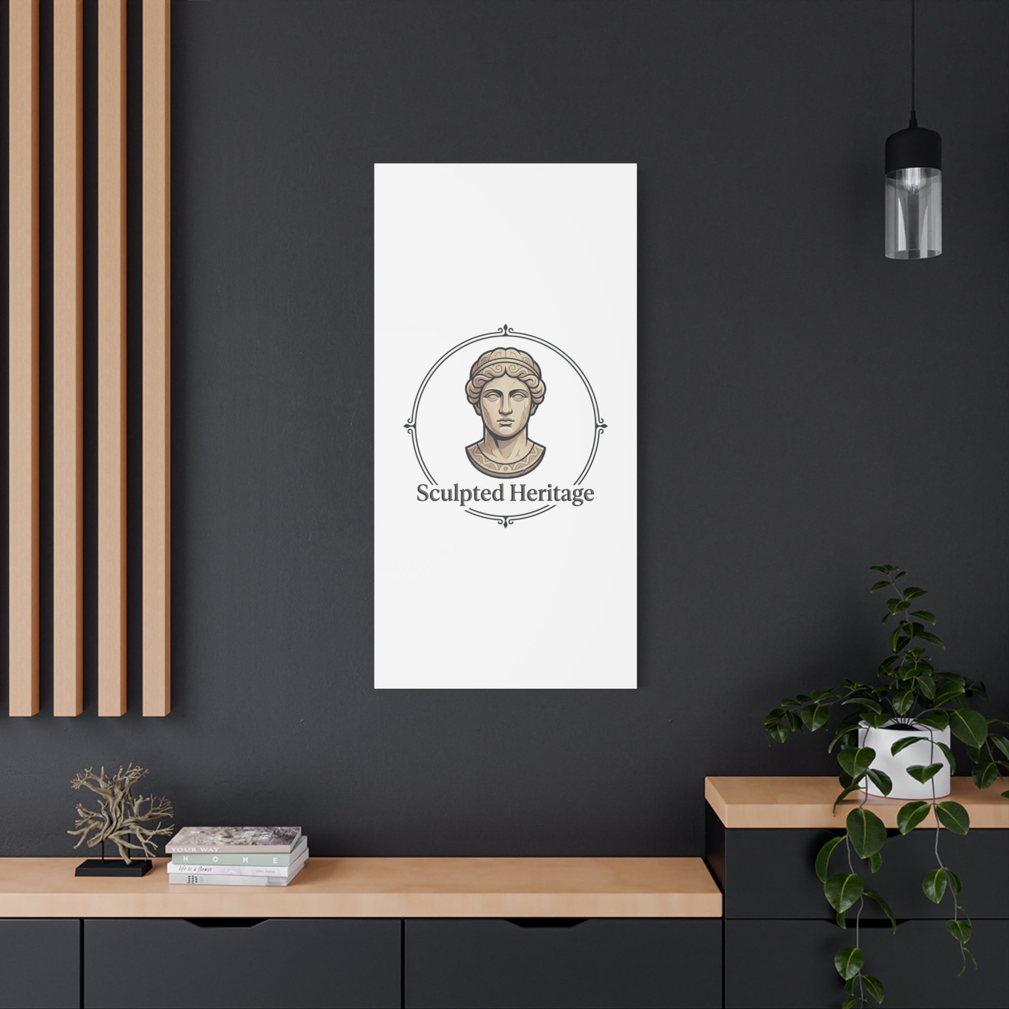 Sculpted Heritage Matte Canvas Print — Classical Bust Wall Art - Sculpted Heritage