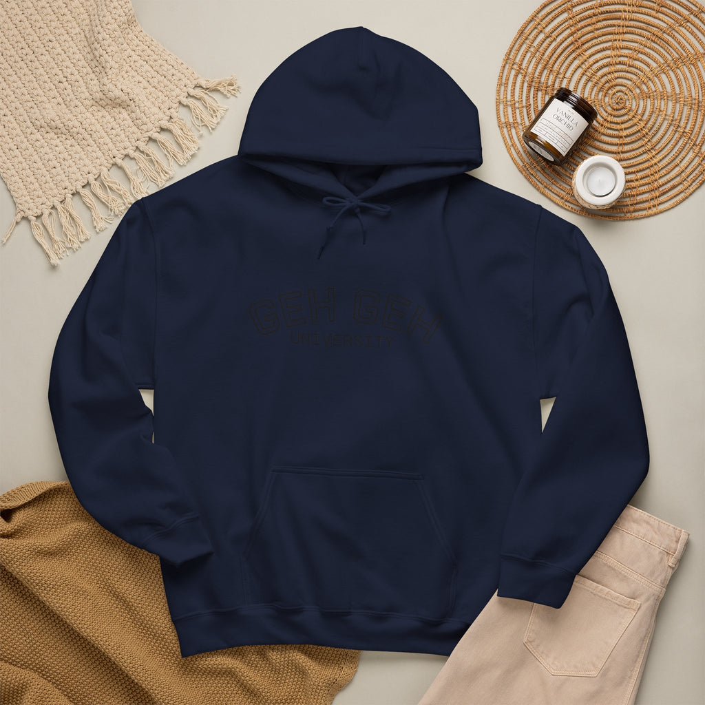 GHE-GHE University Hoodie — Minimal Collegiate Pullover - Sculpted Heritage