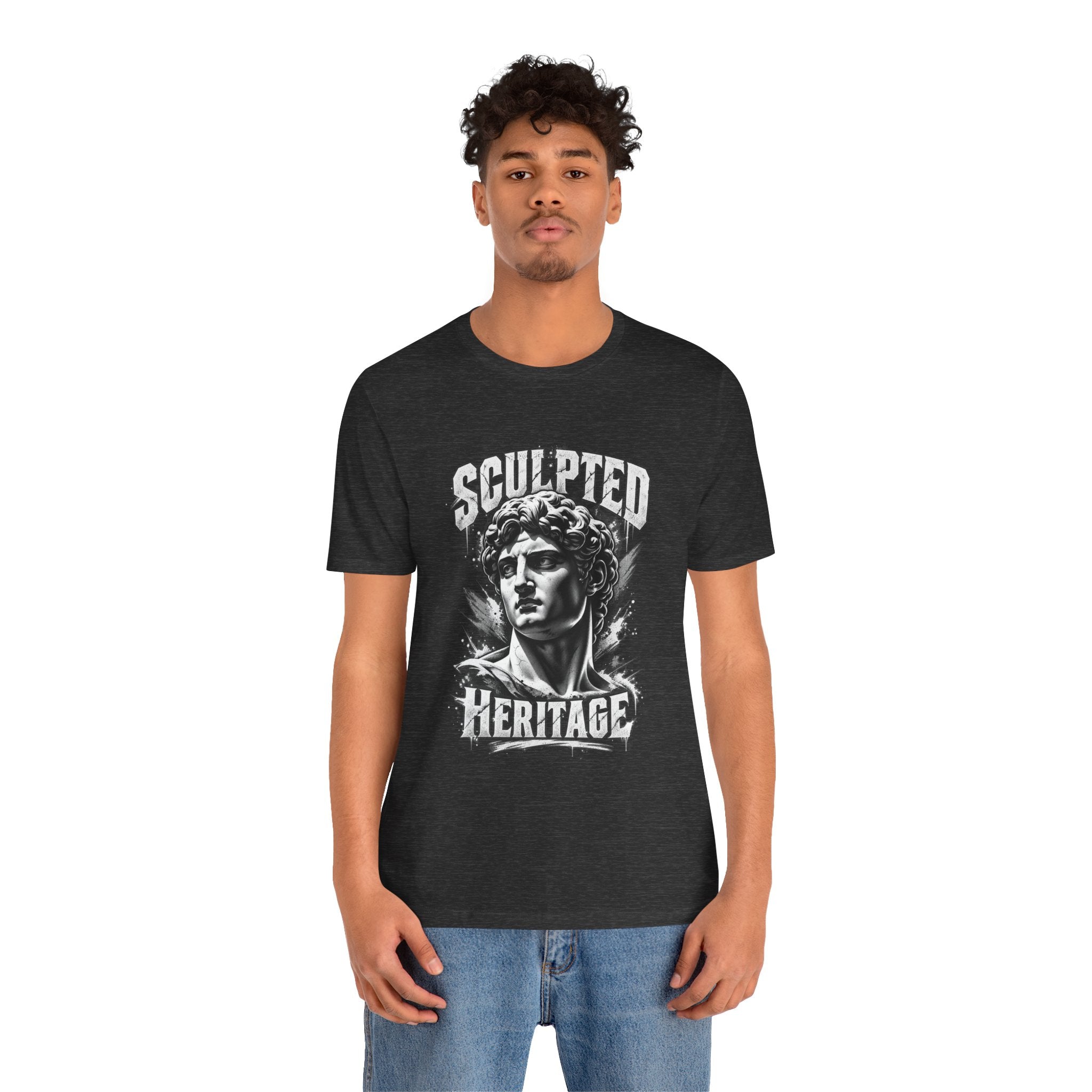 Sculpted Heritage Tee — David Statue Vintage Art Graphic Shirt