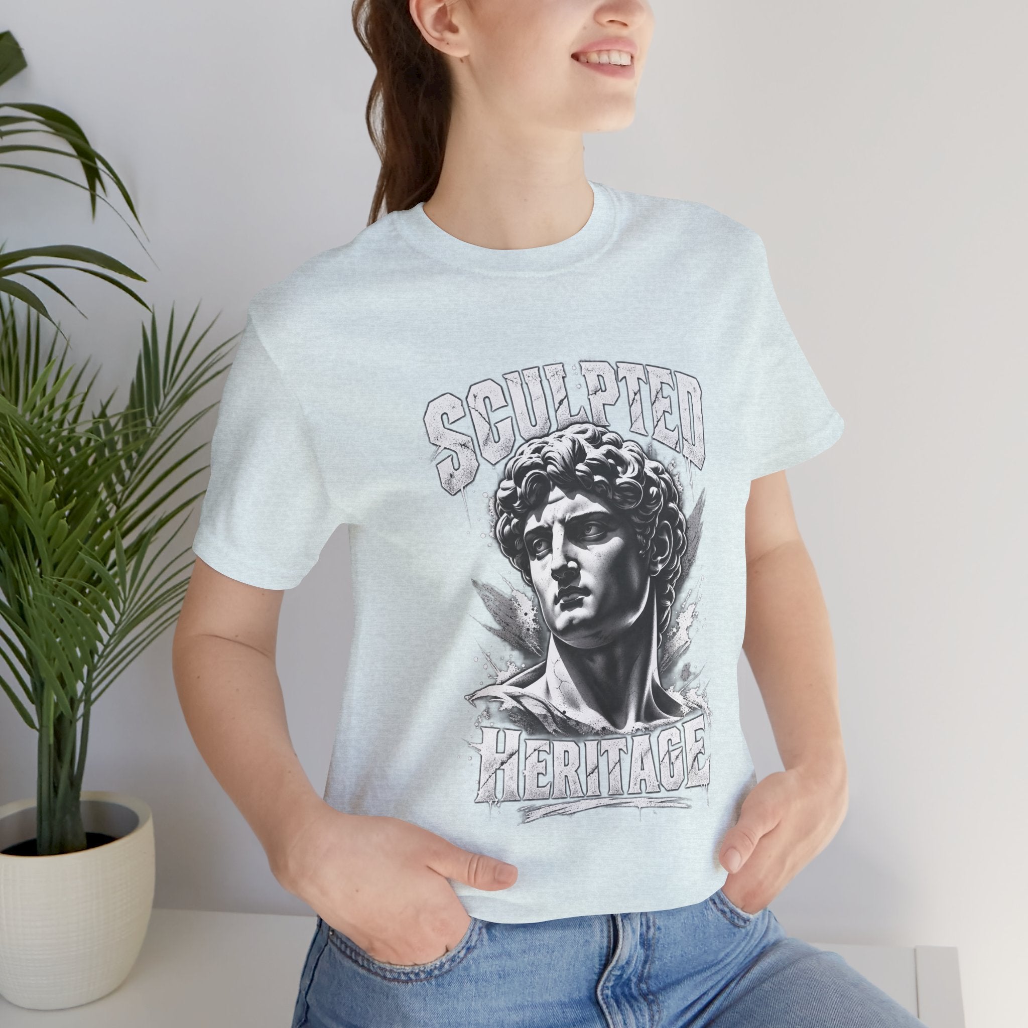 Sculpted Heritage Tee — David Statue Vintage Art Graphic Shirt