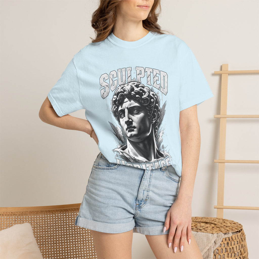 Sculpted Heritage T-Shirt — Vintage Statue Graphic Tee