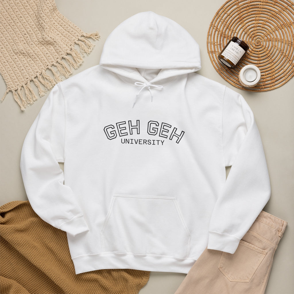 GHE-GHE University Hoodie — Minimal Collegiate Pullover - Sculpted Heritage