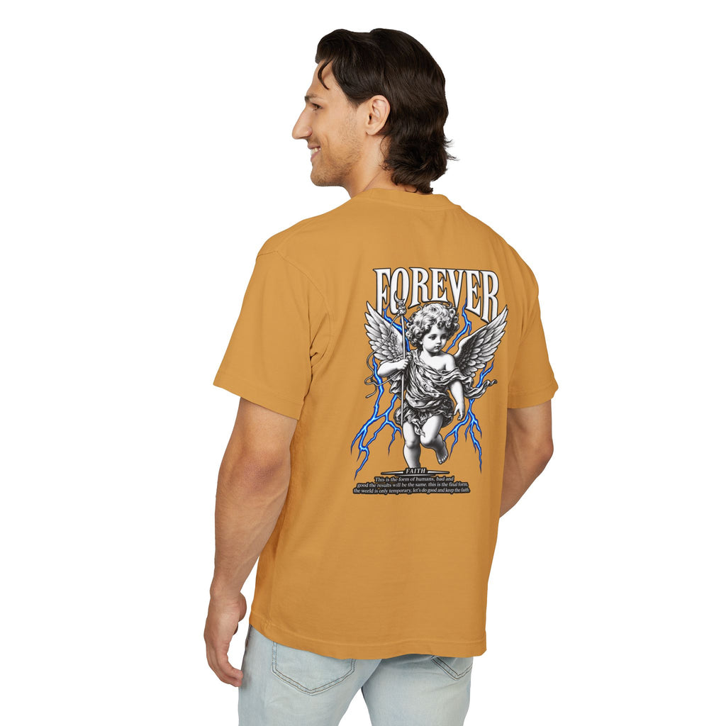 Sculpted Heritage — "FOREVER" Retro Cherub Streetwear T‑Shirt - Sculpted Heritage