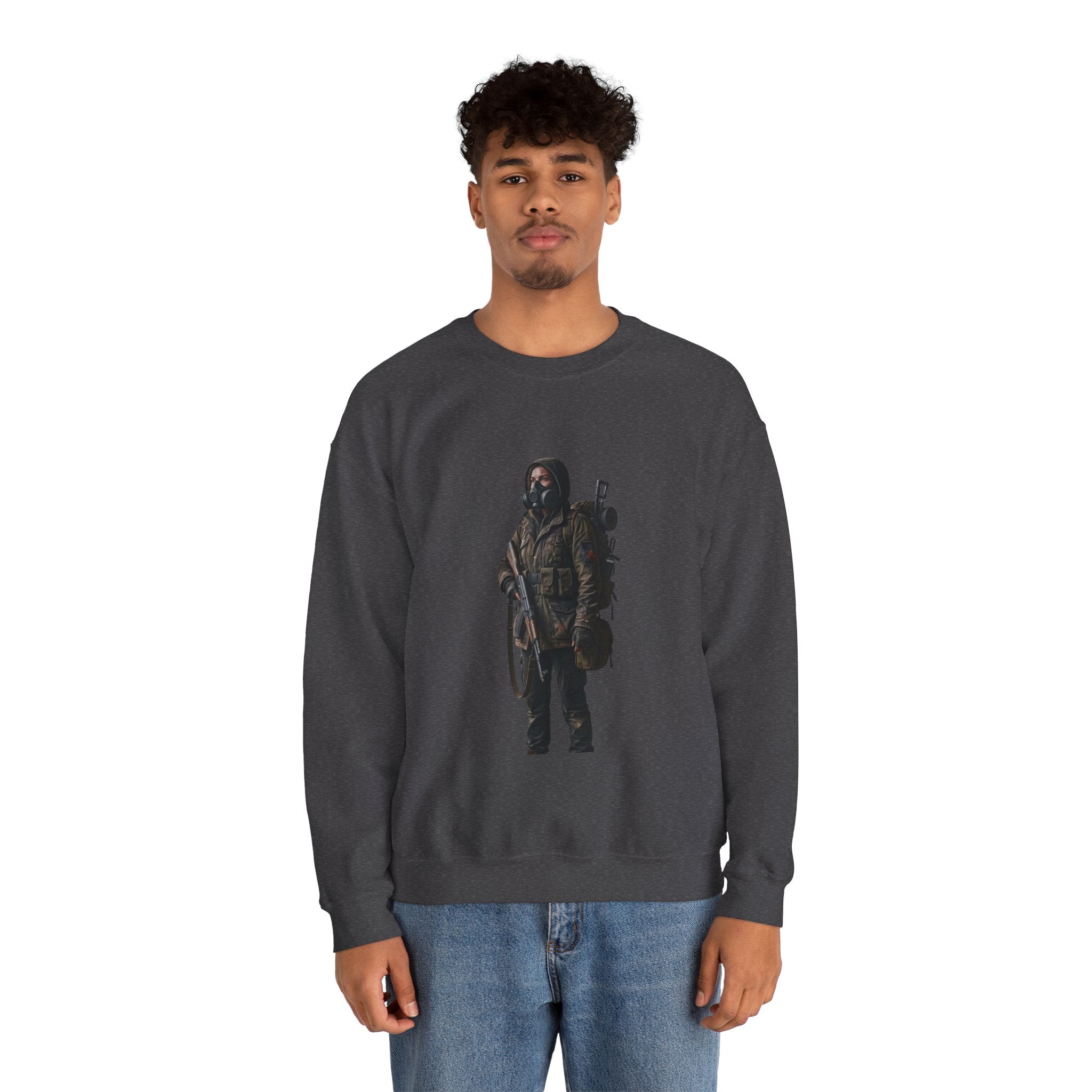 Post-ApocalypticSculpted Heritage Sweatshirt — Ranger Figure Graphic - Sculpted Heritage