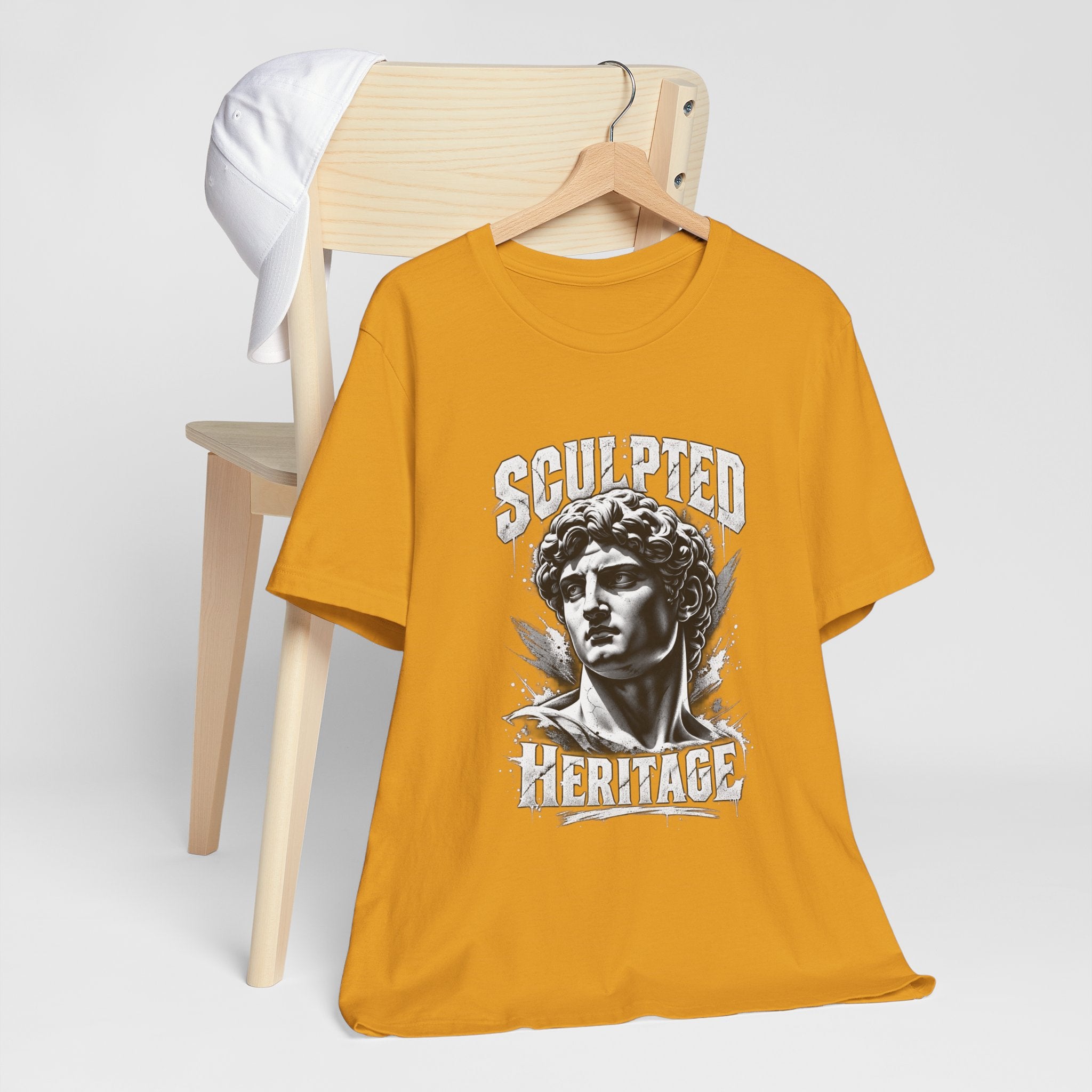 Sculpted Heritage Tee — David Statue Vintage Art Graphic Shirt